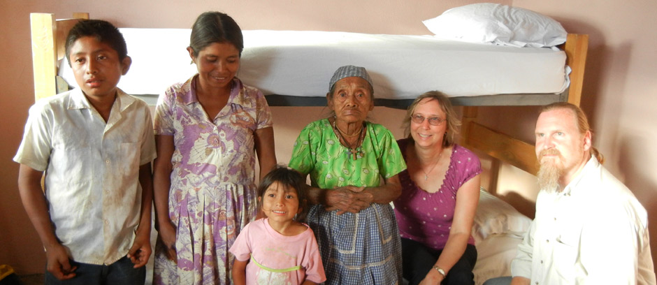 Guatemala - 105 year old Sofia in her new house
